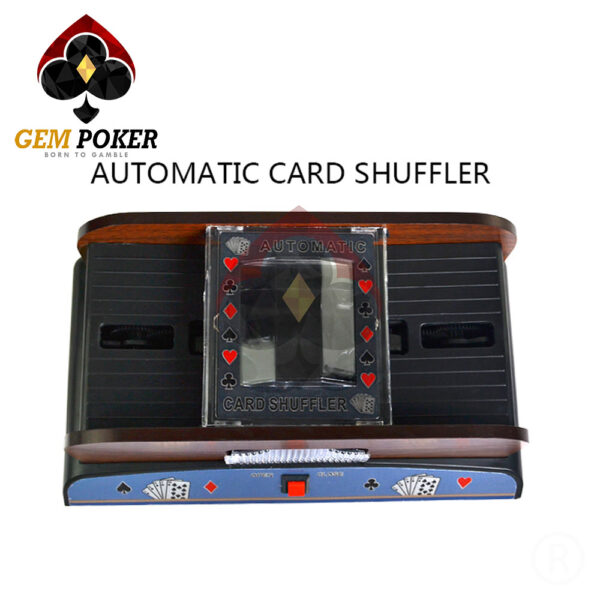 wooden card shuffler